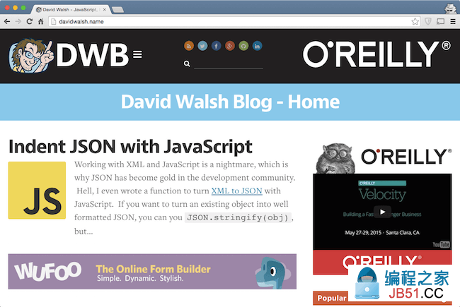 david walsh blog  web development blog for developers