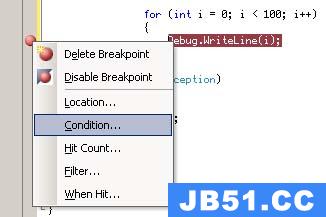 Breakpoint Condition Step 1