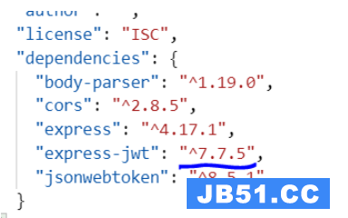 node.js使用express-jwt报错expressJWT is not a function怎么解决