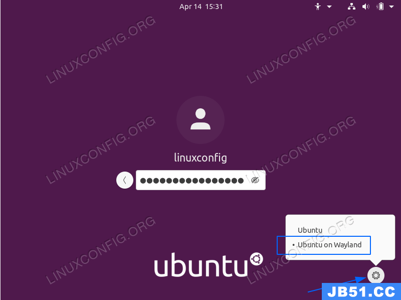 Login to Ubuntu 20.04 using Wayland display server